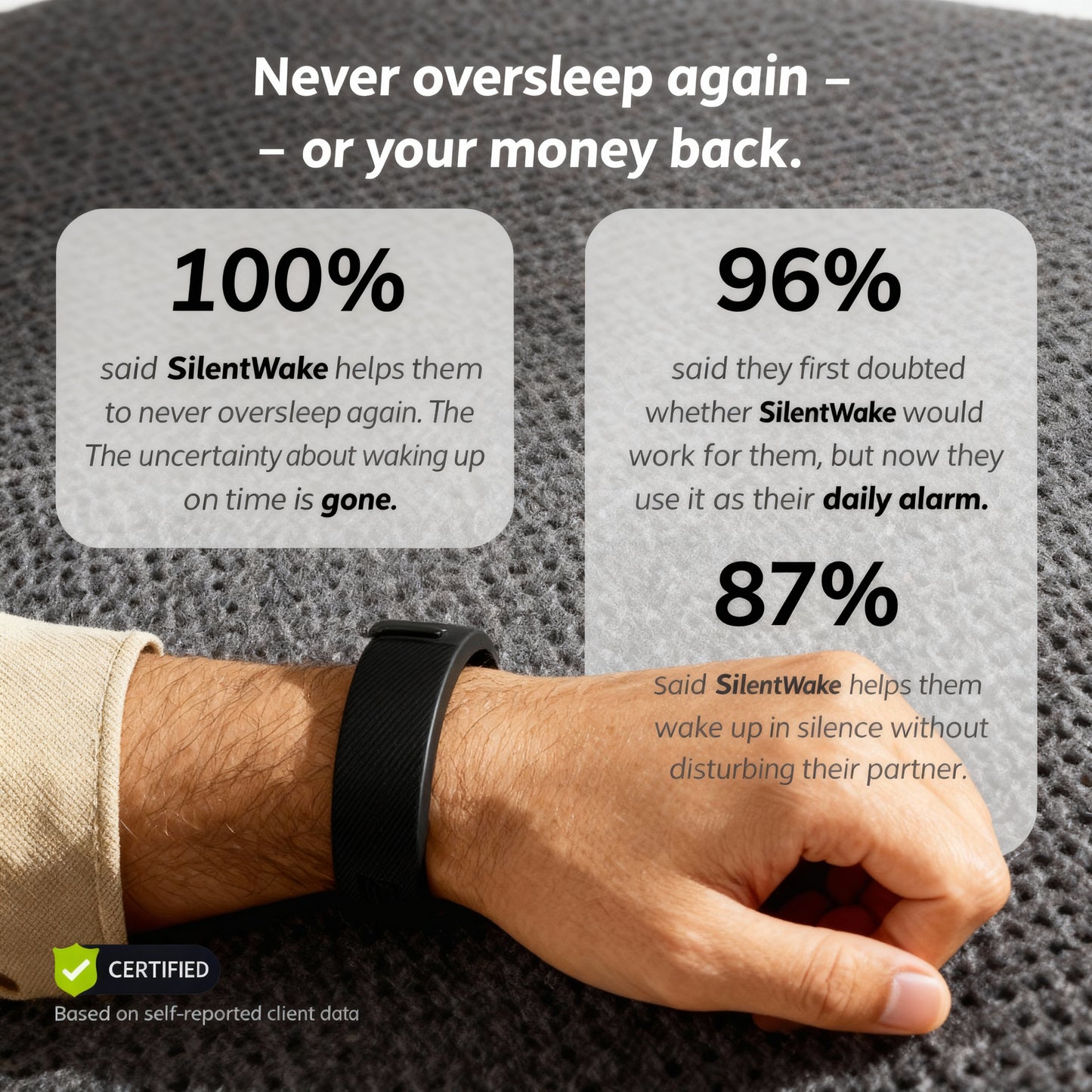 SilentWake™ Vibrating Alarm Bracelet