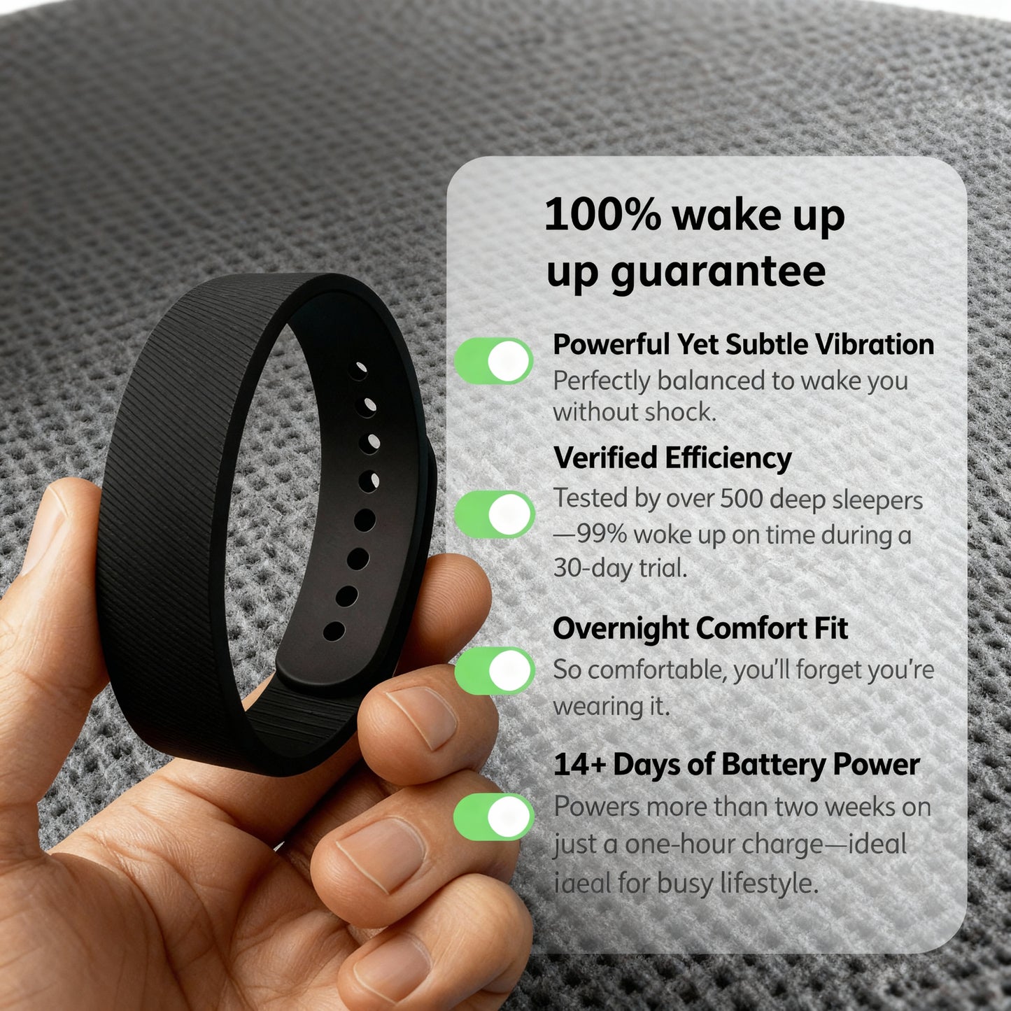 SilentWake™ Vibrating Alarm Bracelet